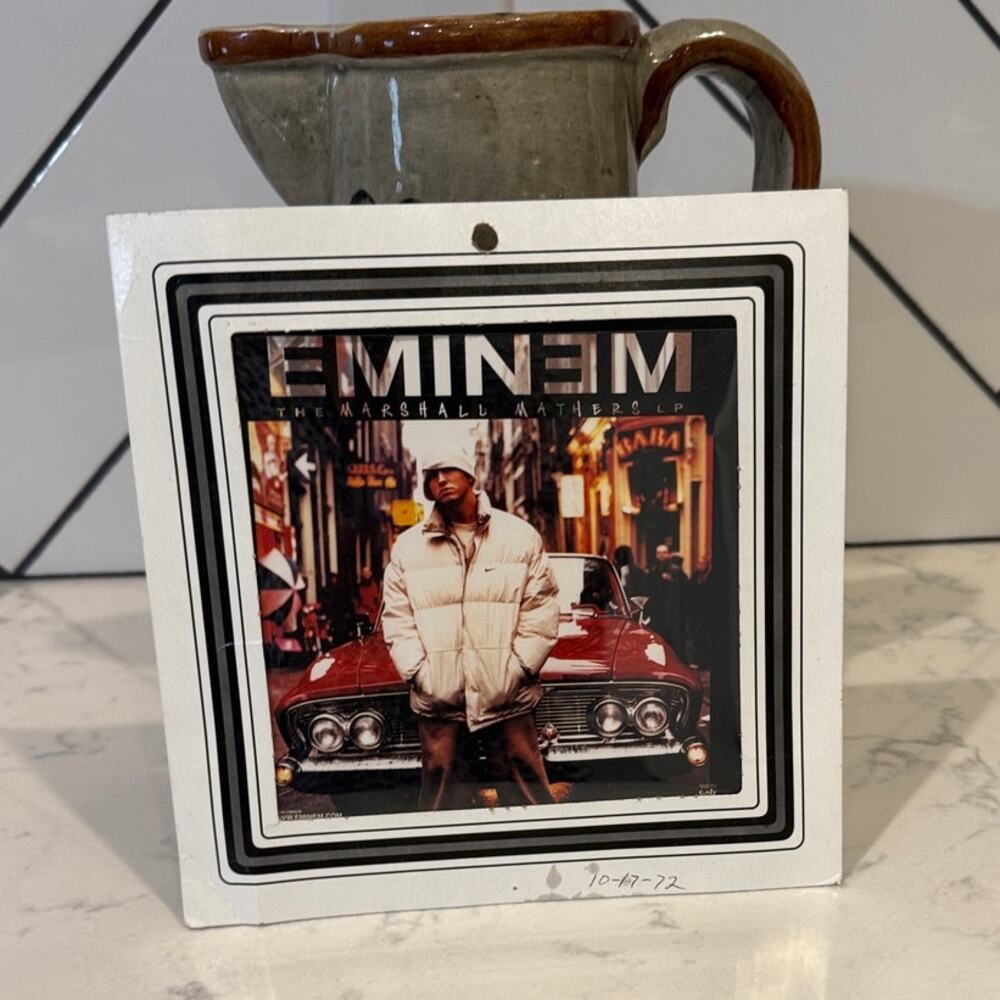 Vintage 2000 Eminem The Marshall Mathers LP 8"x8" Carnival Fair Game Prize